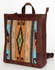 American Darling Saddle Blanket Genuine Leather Women Bag Western Handbag Purse