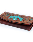 Hand Tooled Hand Painted Genuine Leather women bag western handbag purse
