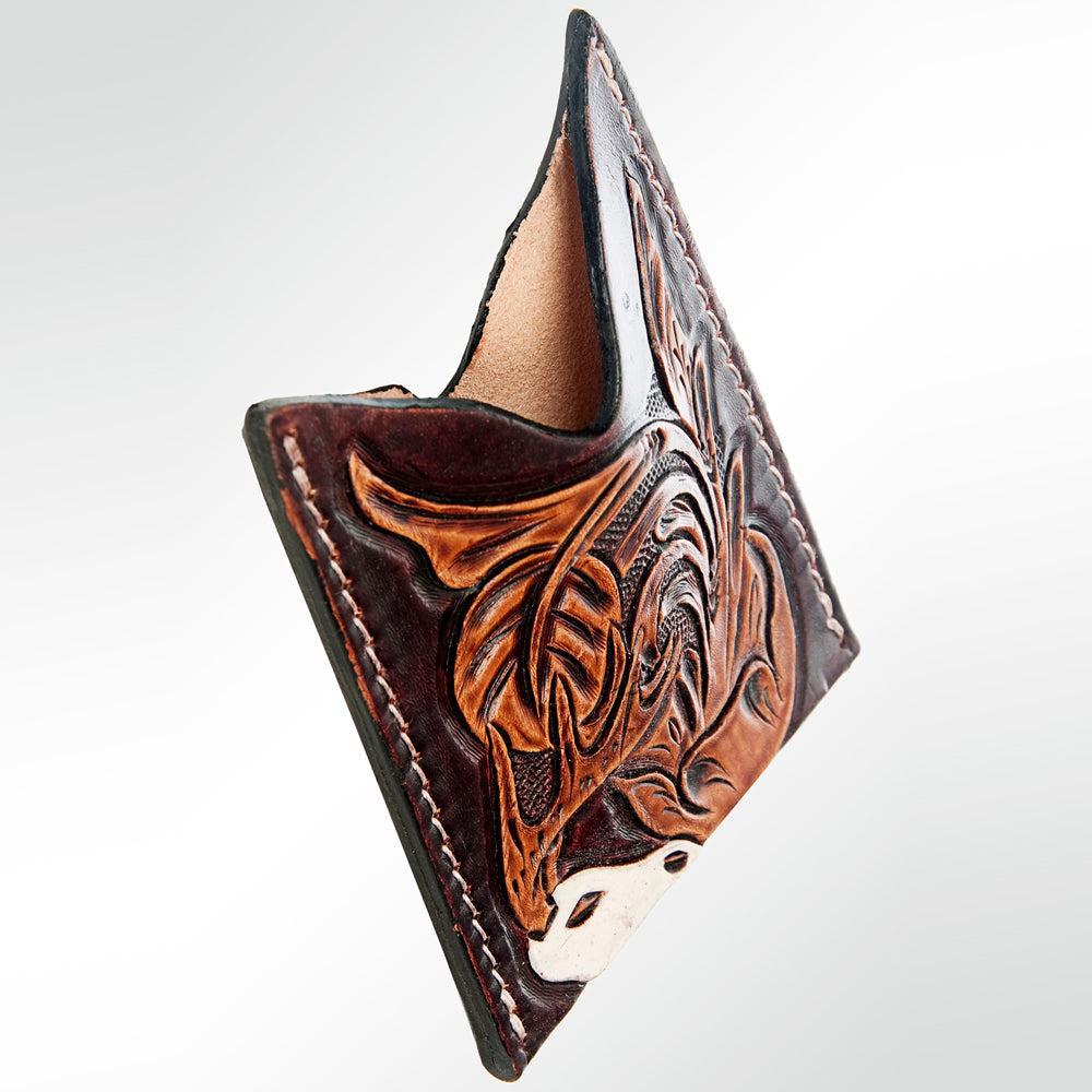 American Darling ADCCF101 Card-Holder Hand Tooled Genuine Leather Women Bag Western Handbag Purse