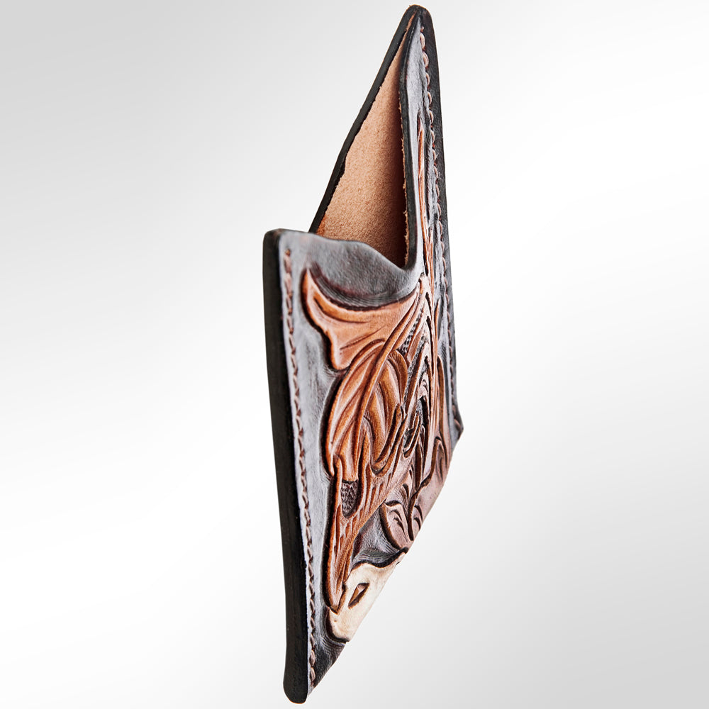 American Darling ADCCF103 Card-Holder Hand Tooled Genuine Leather Women Bag Western Handbag Purse