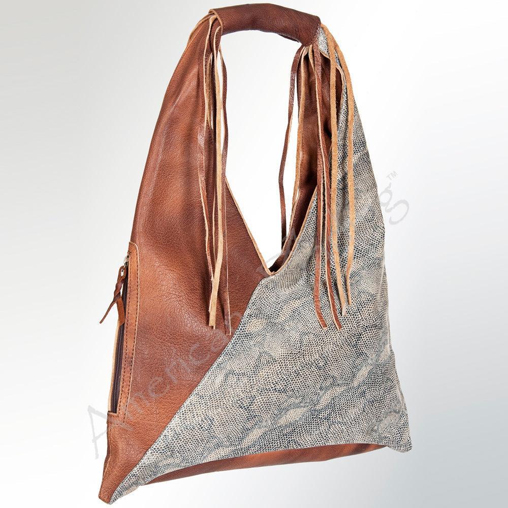 American Darling Hobo Hair On Genuine Leather Women Bag Western Handbag Purse