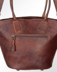 American Darling Hand Tooled Hair On Genuine Leather Women Bag Western Handbag Purse