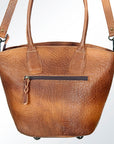 American Darling Hand Tooled Hair On Genuine Leather Women Bag Western Handbag Purse