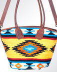 American Darling Hand Tooled Hair On Genuine Leather Women Bag Western Handbag Purse