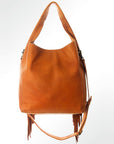 American Darling Hobo Bag Hand Tooled Floral Carved Genuine Leather Western Purse with Buck Stitched Trim & YKK Zipper