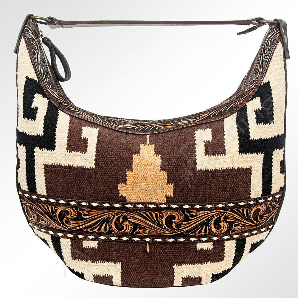 American Darling HOBO Hand Tooled Hair-on Genuine Leather women bag western handbag purse