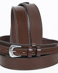 HILASON Western Genuine Leather Belt for Men Women Cowboy Cowgirl Handmade Unisex Full Grain Heavy Duty Engraved Buckle Belt