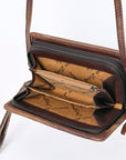 American Darling Organizer Hair On Genuine Leather Western Women Bag Handbag Purse | for Cute Travel