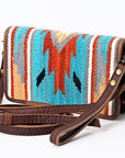 American Darling Organizer Saddle Blanket Genuine Leather Western Women Bag Handbag Purse | for Cute Travel