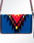 American Darling Organizer Saddle Blanket Genuine Leather Western Women Bag Handbag Purse | for Cute Travel