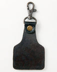 American Darling ADKR213 Hand Tooled Carved Genuine Leather Keyring