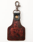 American Darling ADKR214 Hand Tooled Carved Genuine Leather Keyring
