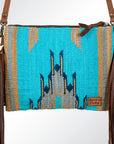 American Darling Saddle Blanket Genuine Leather Women Bag Western Handbag Purse