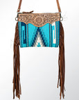 American Darling Saddle Blanket Genuine Leather Women Bag Western Handbag Purse