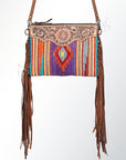 American Darling Cross Body Saddle Blanket Genuine Leather Women Bag Western Handbag Purse