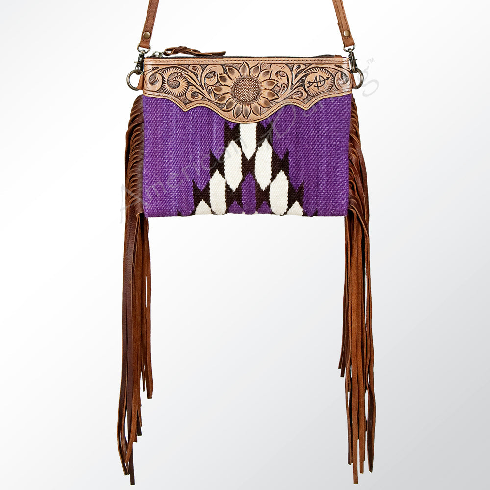 American Darling Cross Body Saddle Blanket Genuine Leather Women Bag Western Handbag Purse