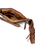 ADBG344Q American Darling WRISTLET Hand Tooled Upcycled Wool Genuine Leather women bag western handbag purse