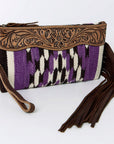American Darling Wristlet Genuine Leather Women Bag W. Handbag Purse –
