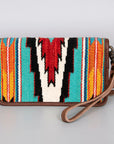 American Darling Organizer Saddle Blanket Genuine Leather Western Women Bag Handbag Purse | for Cute Travel