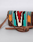 American Darling Organizer Saddle Blanket Genuine Leather Western Women Bag Handbag Purse | for Cute Travel