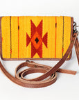 American Darling Organizer Saddle Blanket Genuine Leather Western Women Bag Handbag Purse | for Cute Travel