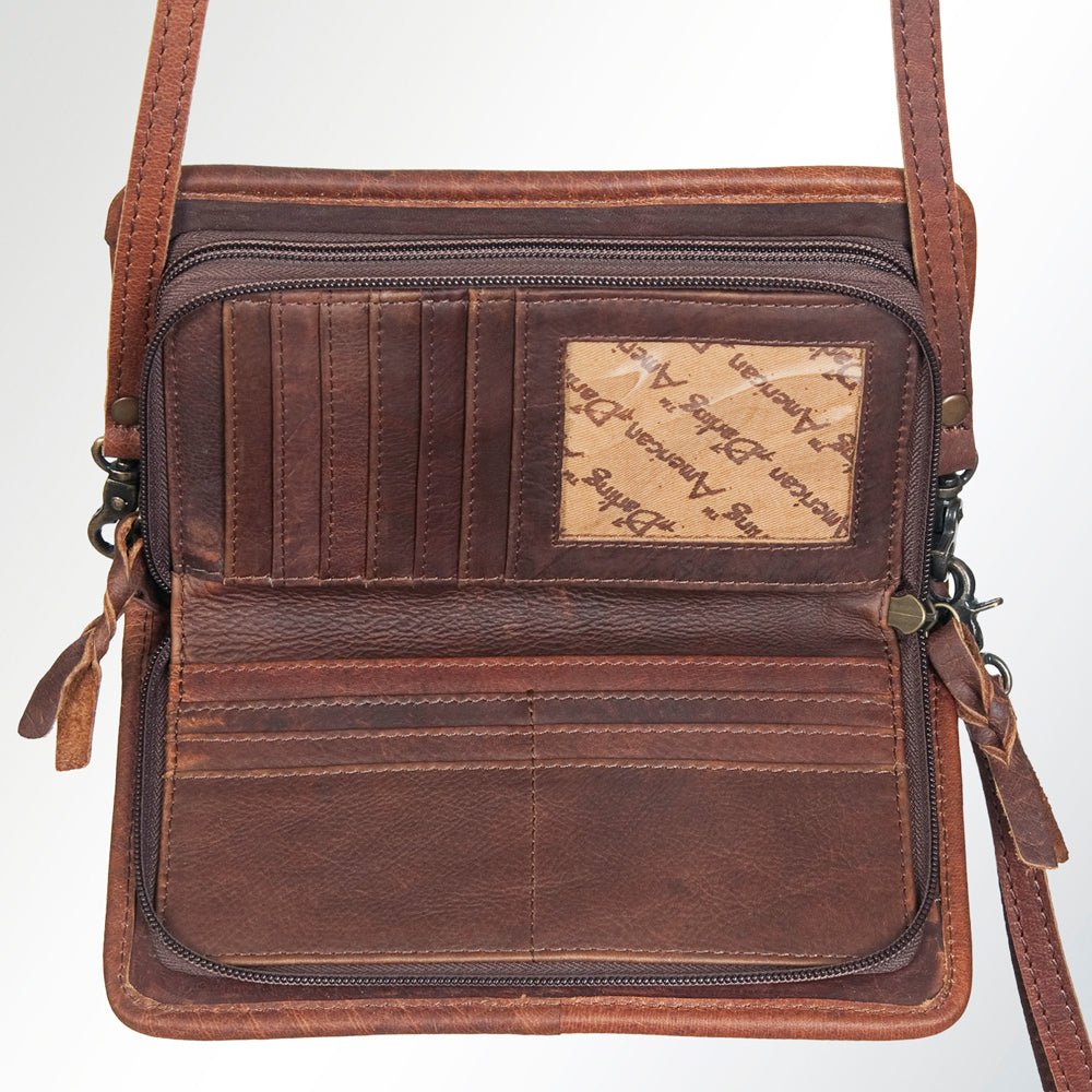 American Darling Organiser Hair On Genuine Leather women bag western handbag purse