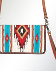 American Darling Organizer Saddle Blanket Genuine Leather Western Women Bag Handbag Purse | for Cute Travel