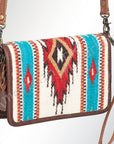 American Darling Organiser Saddle Blanket Genuine Leather Women Bag Western Handbag Purse