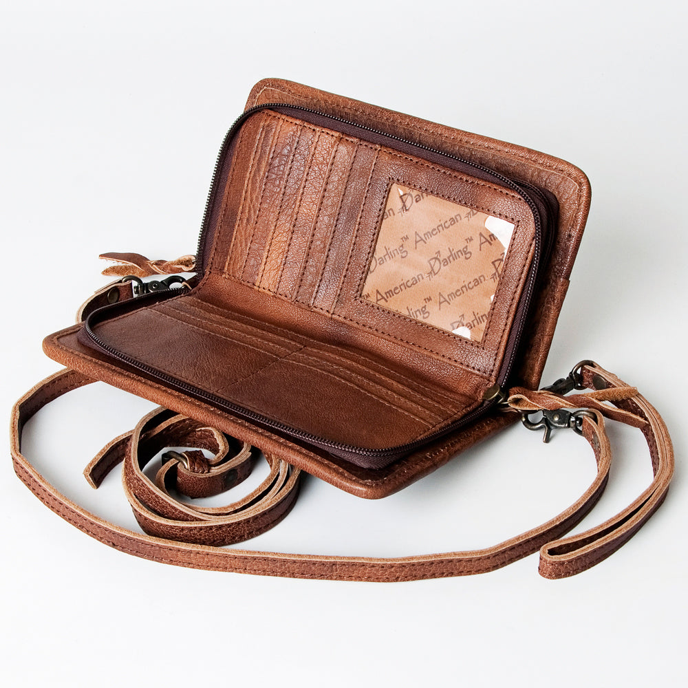 American Darling Organiser Saddle Blanket Genuine Leather Women Bag Western Handbag Purse