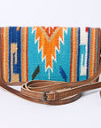 American Darling Organizer Saddle Blanket Genuine Leather Western Women Bag Handbag Purse | for Cute Travel