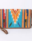 American Darling Organizer Saddle Blanket Genuine Leather Western Women Bag Handbag Purse | for Cute Travel