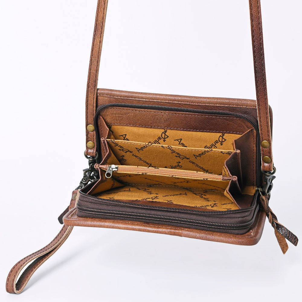 American Darling Organiser Saddle Blanket Genuine Leather Women Bag Western Handbag Purse