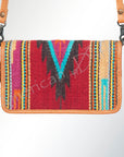 American Darling Organizer Saddle Blanket Genuine Leather Western Women Bag Handbag Purse | for Cute Travel