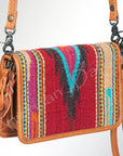 American Darling Organizer Saddle Blanket Genuine Leather Western Women Bag Handbag Purse | for Cute Travel