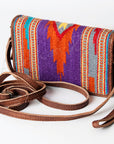 American Darling Organizer Saddle Blanket Genuine Leather Western Women Bag Handbag Purse | for Cute Travel
