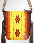 American Darling Signature Crossbody Hand Tooled Saddle Blanket Genuine Leather Women Bag Western Handbag Purse