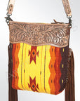 American Darling Signature Crossbody Hand Tooled Saddle Blanket Genuine Leather Women Bag Western Handbag Purse