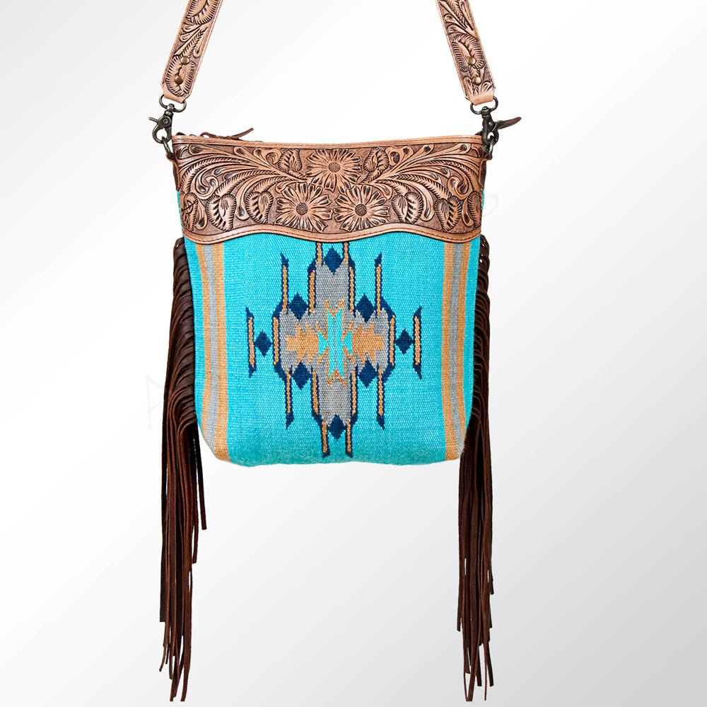 American Darling Signature Crossbody Hand Tooled Saddle Blanket Genuine Leather Women Bag Western Handbag Purse