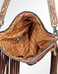 American Darling Signature Crossbody Hand Tooled Saddle Blanket Genuine Leather Women Bag Western Handbag Purse