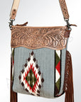 American Darling Signature Crossbody Hand Tooled Saddle Blanket Genuine Leather Women Bag Western Handbag Purse