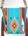 American Darling Signature Crossbody Hand Tooled Saddle Blanket Genuine Leather Women Bag Western Handbag Purse