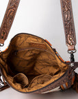 American Darling Signature Crossbody Hand Tooled Saddle Blanket Genuine Leather Women Bag Western Handbag Purse