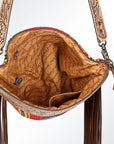 American Darling Signature Crossbody Hand Tooled Saddle Blanket Genuine Leather Women Bag Western Handbag Purse