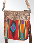 American Darling Signature Crossbody Hand Tooled Saddle Blanket Genuine Leather Women Bag Western Handbag Purse