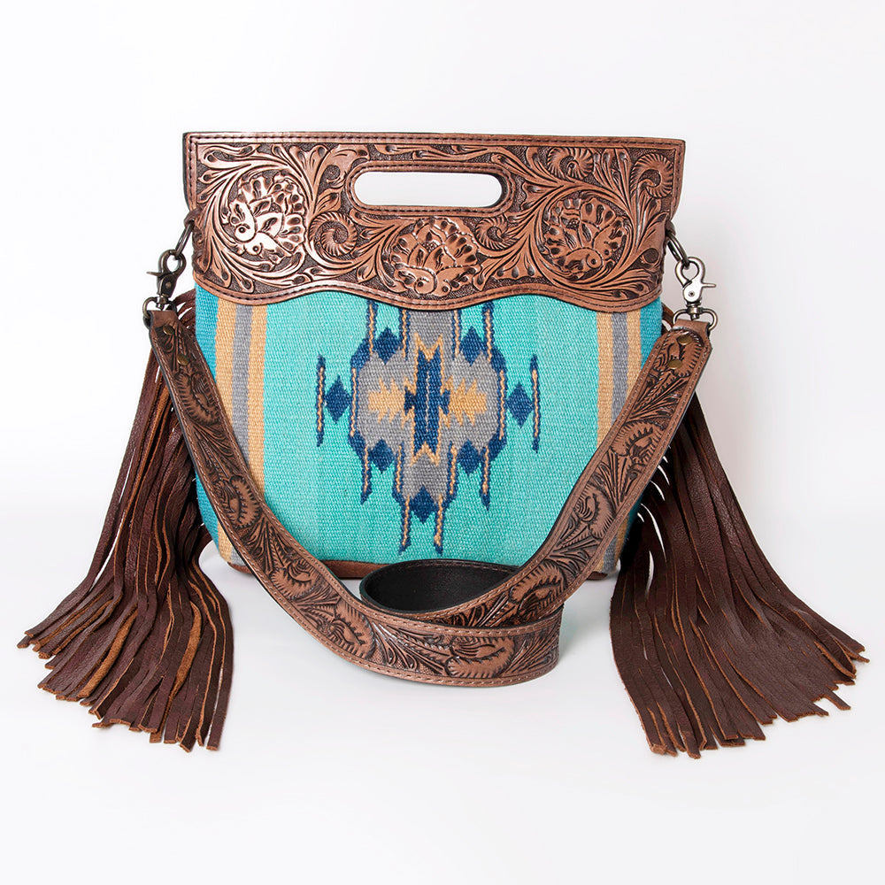 American Darling Clutch Hand Tooled Hair on Genuine Leather Western Women Bag Handbag Purse | Purses for Cute