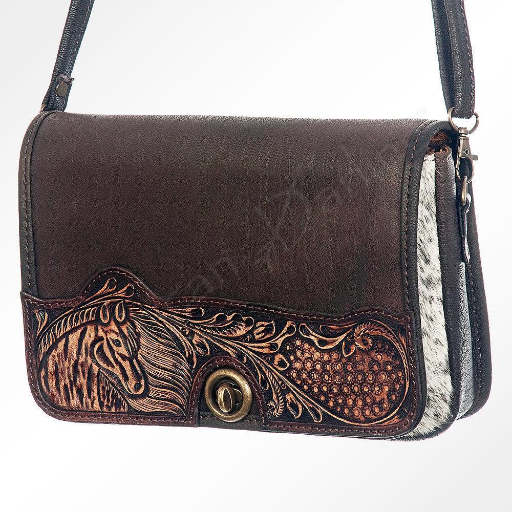American Darling ADBGZ342 Crossbody Hand Tooled Genuine Leather Women Bag Western Handbag Purse