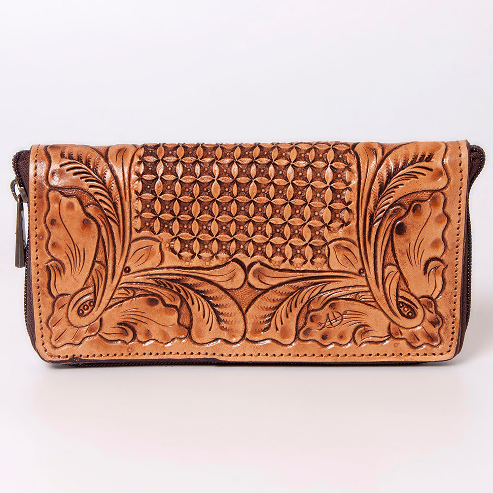 American Darling ADBGZ362 Wallet Hand Tooled Genuine Leather Women Bag Western Handbag Purse