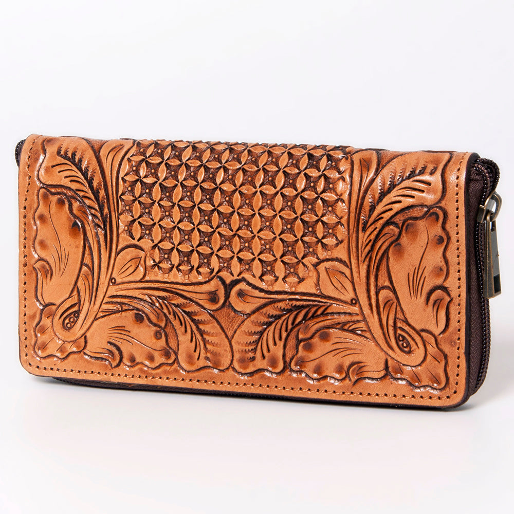 American Darling ADBGZ362 Wallet Hand Tooled Genuine Leather Women Bag Western Handbag Purse