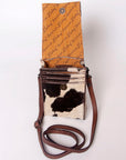 American Darling CELL PHONE HOLDER Hand Tooled Hair-on Genuine Leather women bag western handbag purse