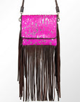 American Darling ADBGZ334 Crossbody Hair-On Genuine Leather Women Bag Western Handbag Purse